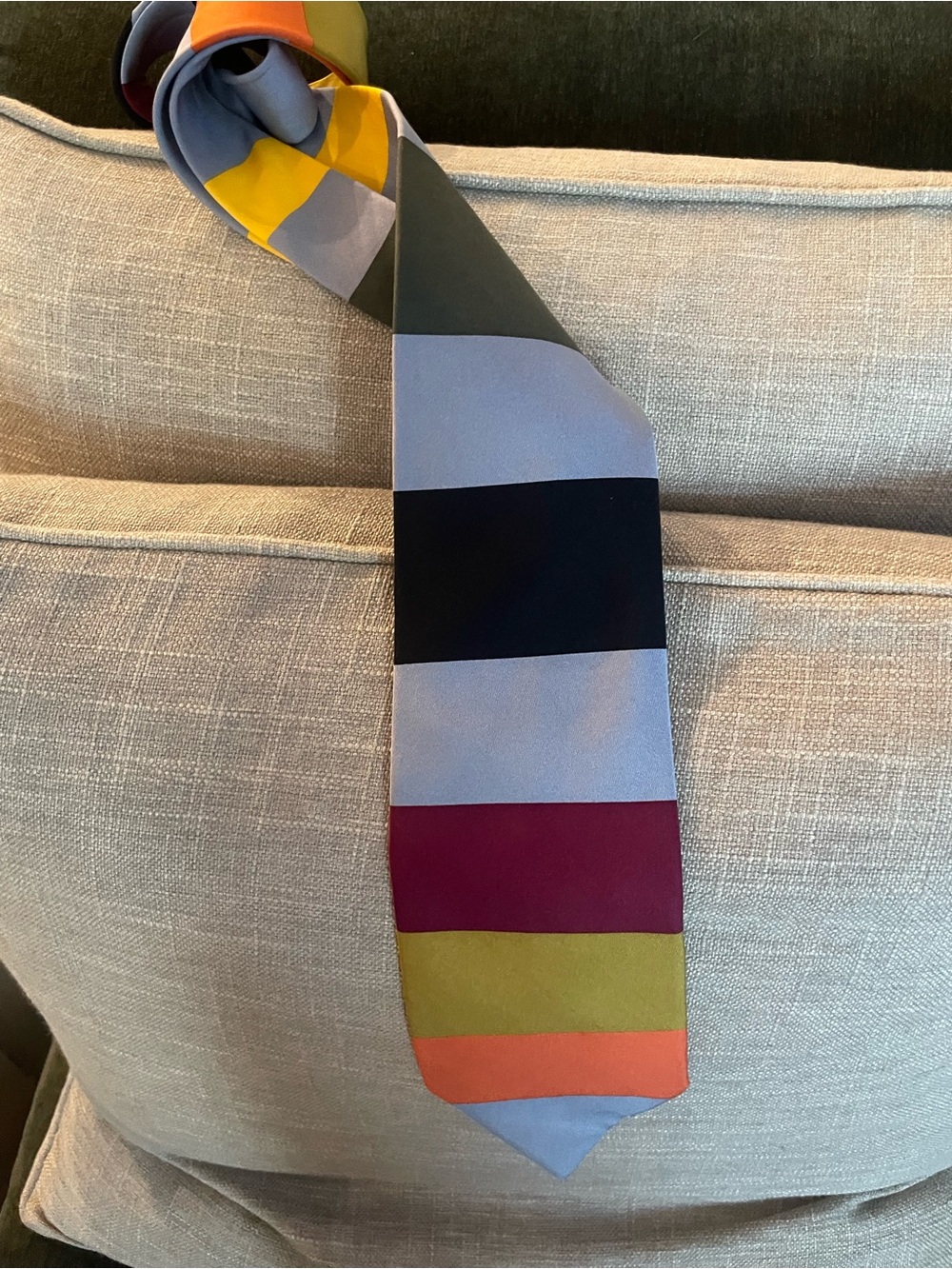World Museum Collection Multicolor Men's Silk Tie